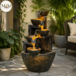 Corner bowl fountain