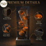 Modern 4-Tier Cascading Water Fountain – Indoor & Outdoor Decorative Feature - Image 5
