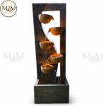 Modern 4-Tier Cascading Water Fountain – Indoor & Outdoor Decorative Feature - Image 3