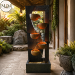 Modern 4-Tier Cascading Water Fountain – Indoor & Outdoor Decorative Feature - Image 4