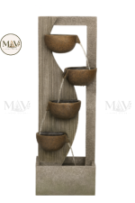 Modern 4-Tier Cascading Water Fountain – Indoor & Outdoor Decorative Feature - Image 9