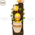 Rustic Cascade LED Pot Fountain