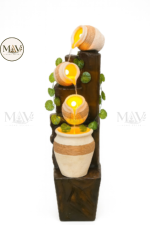 Rustic Cascade LED Pot Fountain