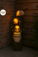 Rustic Cascade LED Pot Fountain - Image 3