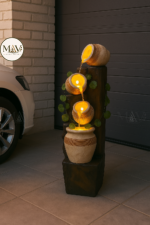 Rustic Cascade LED Pot Fountain - Image 4