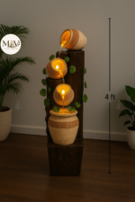 Rustic Cascade LED Pot Fountain - Image 5