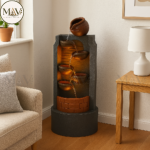 Rustic Cascade LED Water Fountain - Image 3