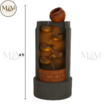 Rustic Cascade LED Water Fountain - Image 5