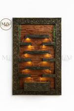 Wall-Mounted Cascading Water Fountain with LED Lights – Indoor Home & Office Décor - Image 2