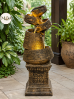Sliding bowl fountain