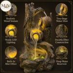 Wooden matki fountain - Image 5