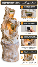 Ivory Woodland Driftwood Cascade Fountain - Image 5
