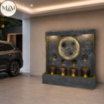 4 Matki With Moon Fountain