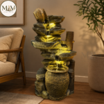 Rock wood fountain