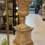 Royal Heritage Ornate Fiber Planter with Pedestal