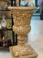 Royal Heritage Ornate Fiber Planter with Pedestal - Image 5